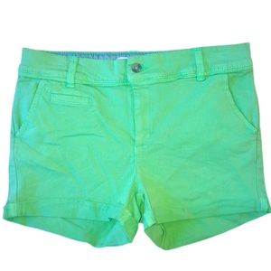 NWOT xiomi Made with Love Boutique Flat Front Shorts in Green Size 30